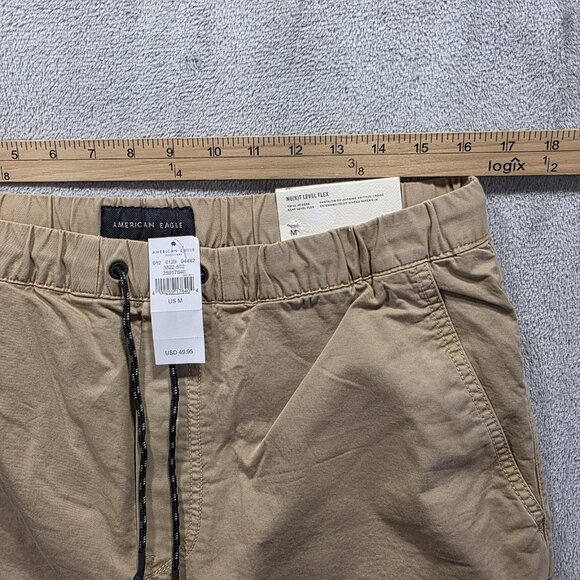 American Eagle Twill Jogger Pants Mens Medium Khaki Ne(X)t Level Flex Chino - Picture 8 of 11
